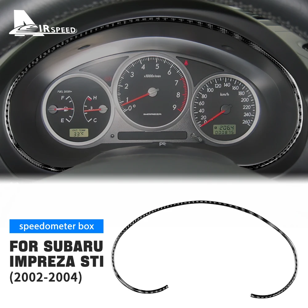 AIRSPEED Sticker For Subaru Impreza STI 2002 2003 2004 Speedometer Box Car Carbon Fiber Car Sticker Stickers Accessories Styling