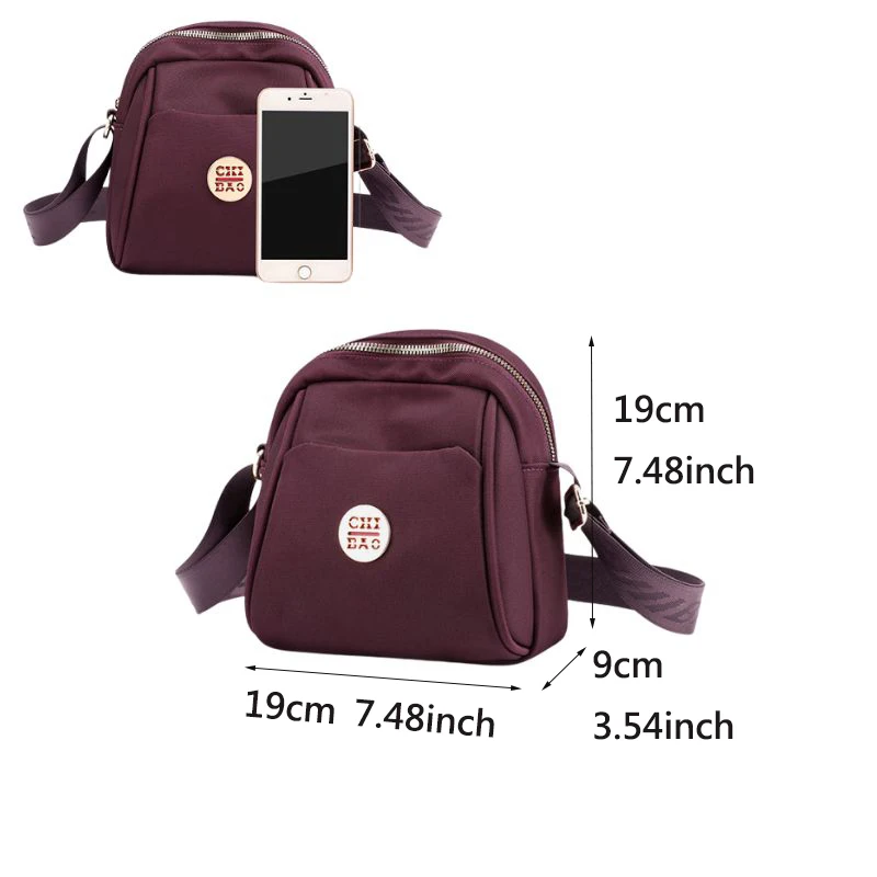 Женская нейлоновая сумка через плечо повседневный стиль ткань Оксфорд