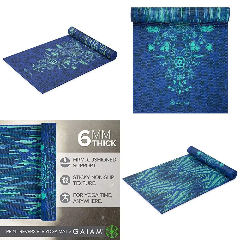 

formed for Yoga, Pilates and Exercise Beautiful Reversible Divine Impressions 6mm Ultra-Thick Soft Non-Slip Yoga Mat – Perfect
