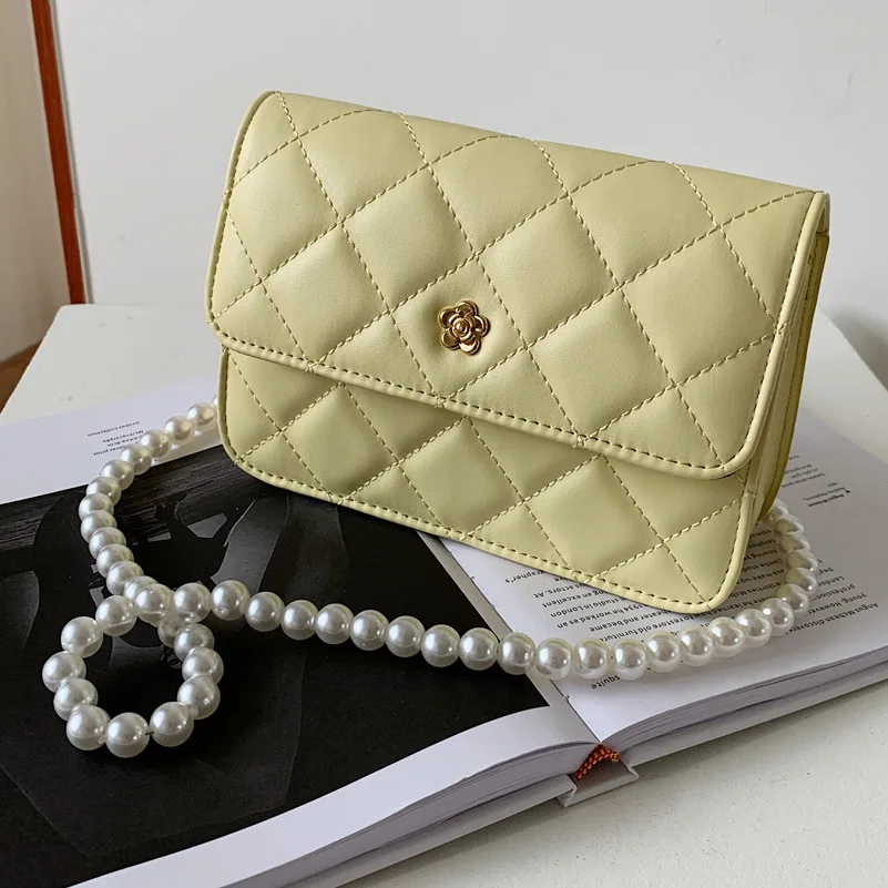 

Женские новые летние сумочки, сумка через плечо из искусственной кожи на цепочке с жемчугом для женщин, подходящие ко всему сумки на плечо, п...