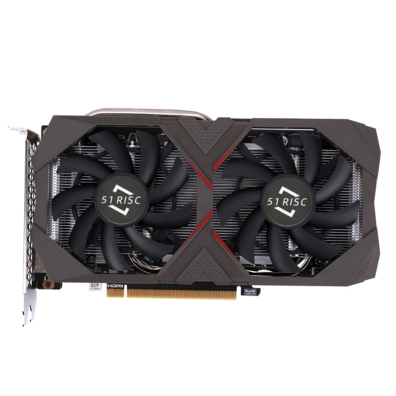 Видеокарта SHELI 51RISC GeForce RTX 2060 6 ГБ GDDR6 PCIE16 RTX2060 6G для компьютера офисные компоненты