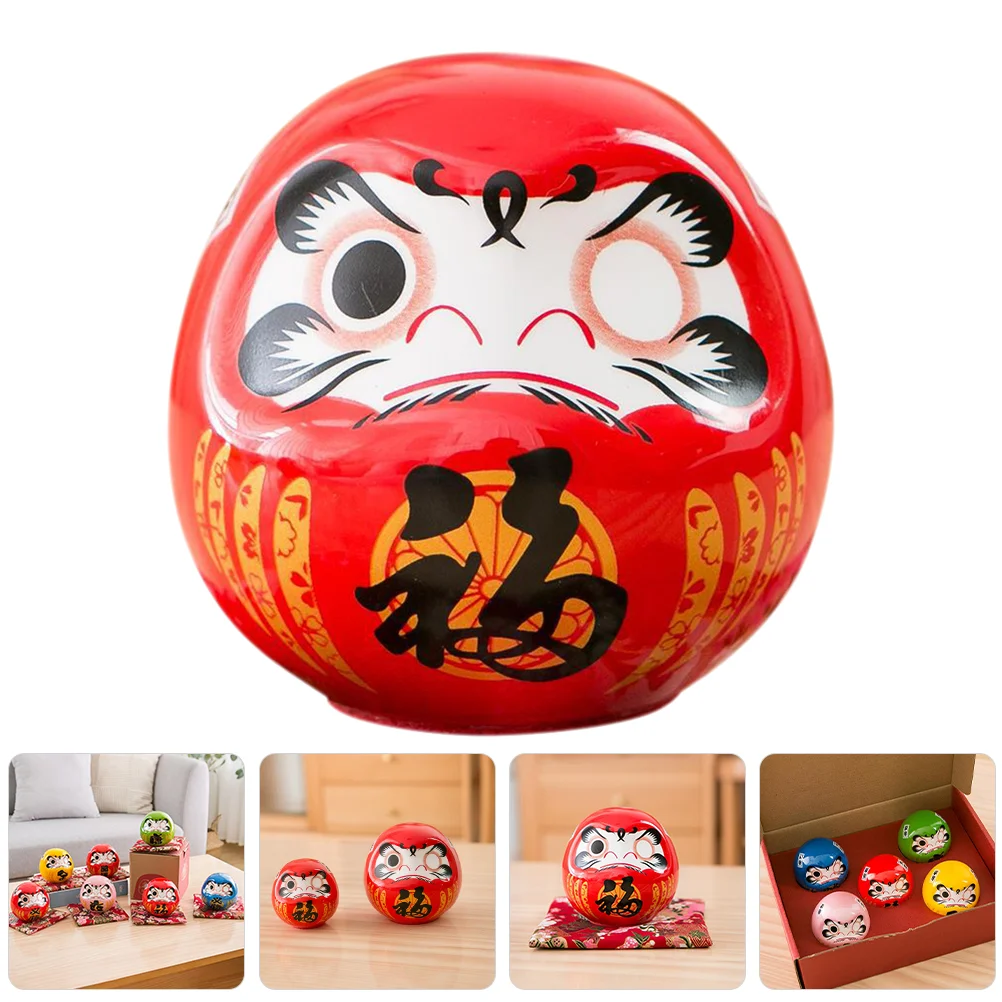 Маленькие украшения Bodhidharma игрушка керамика Daruma миниатюрные фигурки офисное