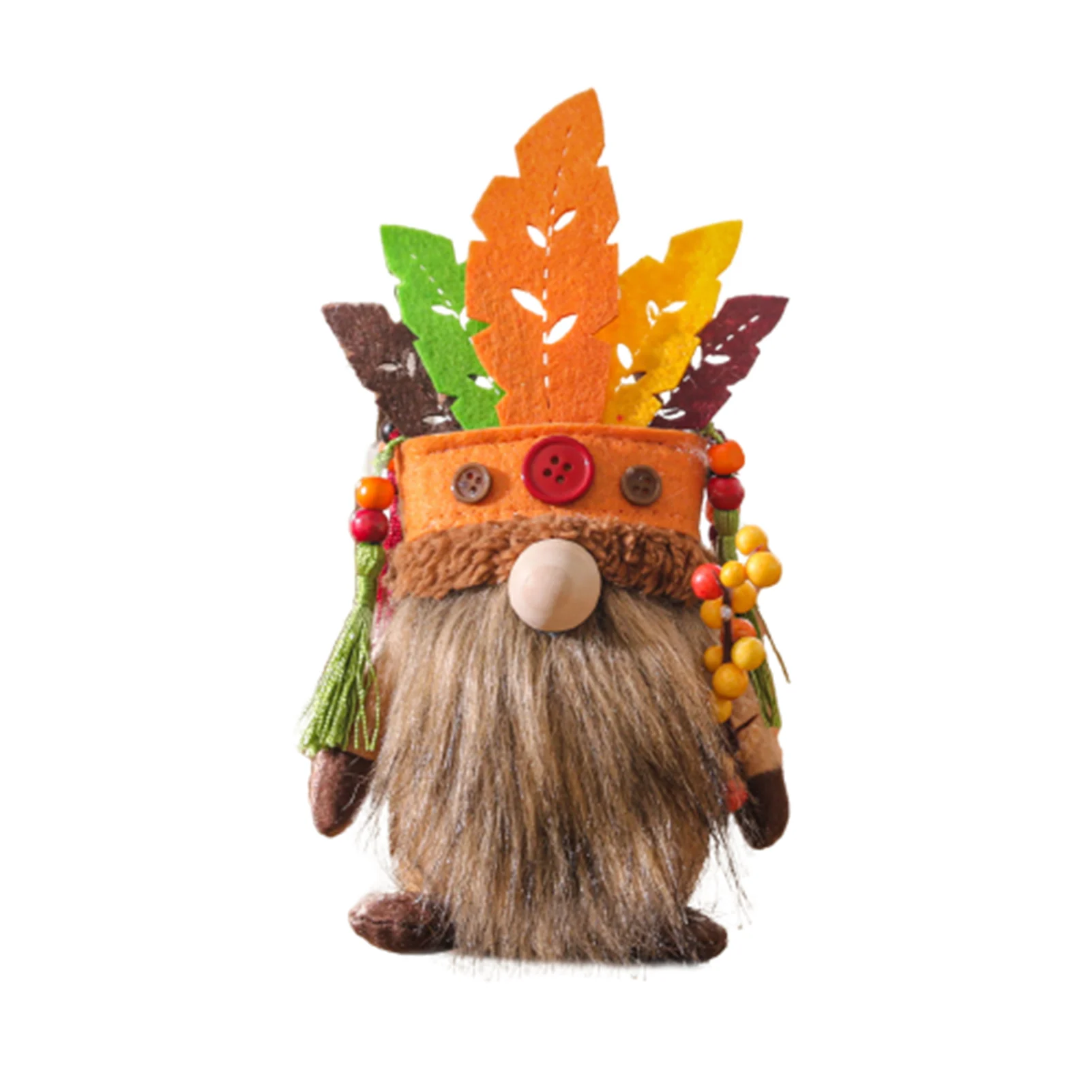 

Thanksgiving Fall Gnomes African Chief Plush Faceless Gnome Harvest Festival Faceless Dolls Holiday Party Decor