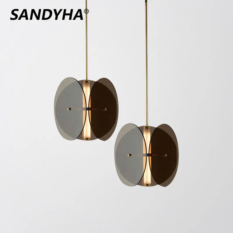 

Post-Modern Led Chandelier Glass Art Designer Pendant Lamp Home Decoration Dining Tables Bedside Bedroom Kitchen Small Droplight