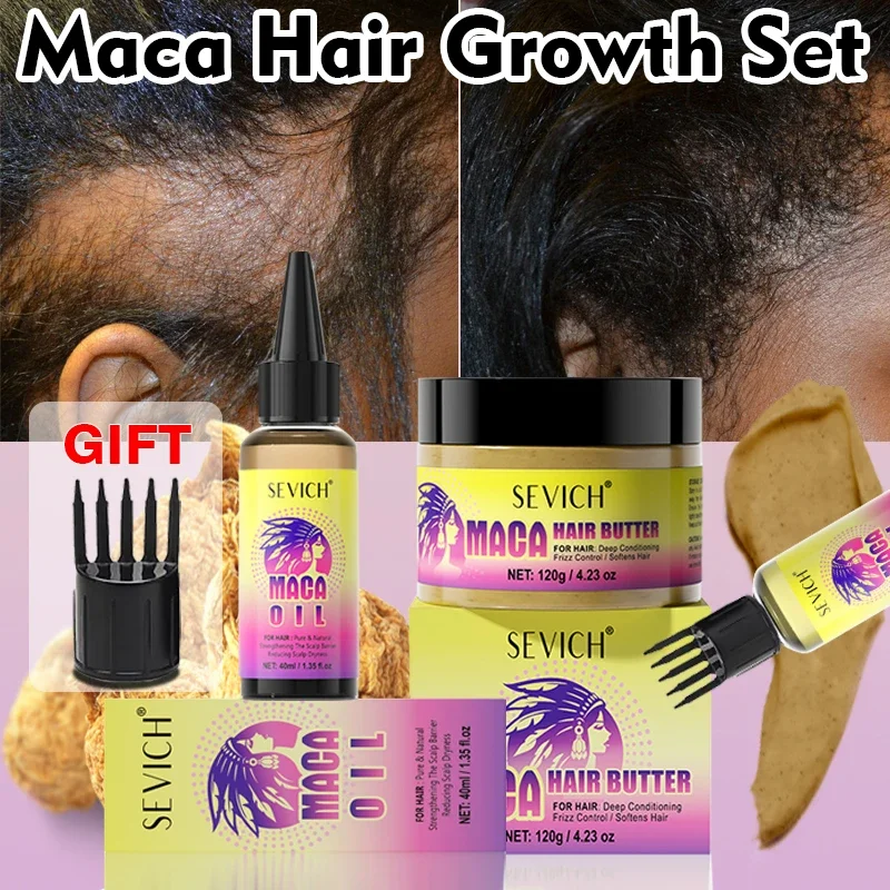 Sevich Maca Powder Масло для роста волос 120 г маки Маска ухода за волосами с корнем Кератин