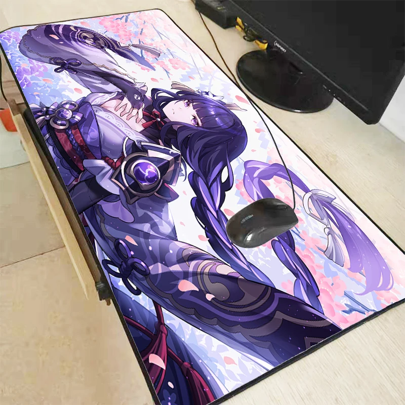 

Baal Genshin Impact Extended Pad Gamer Girl Desk Protector PC Gamer Xxl Mouse Mat Mouse Carpet Desk Mat Pc Gamer Complete Cheap