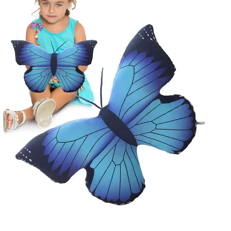 

Colorful Butterfly Plush Pillow Realistic Stuffed Butterfly Cushion Home Sofa Decoration Cushion With Concealed Zipper Closure