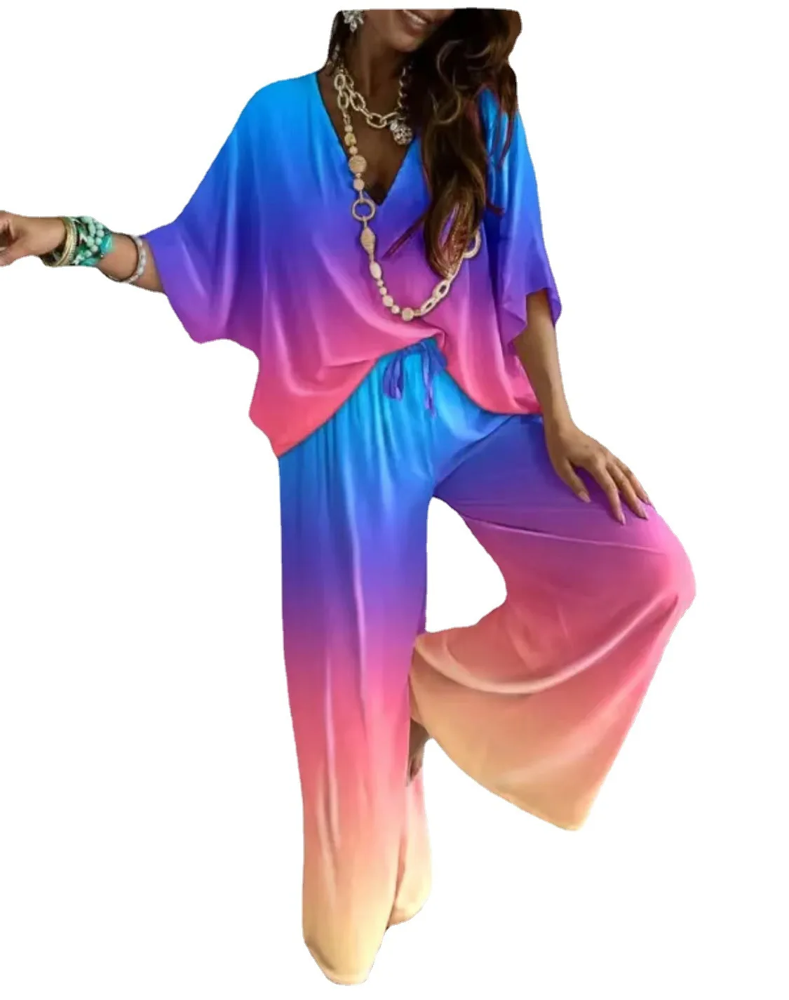 Женский костюм с принтом