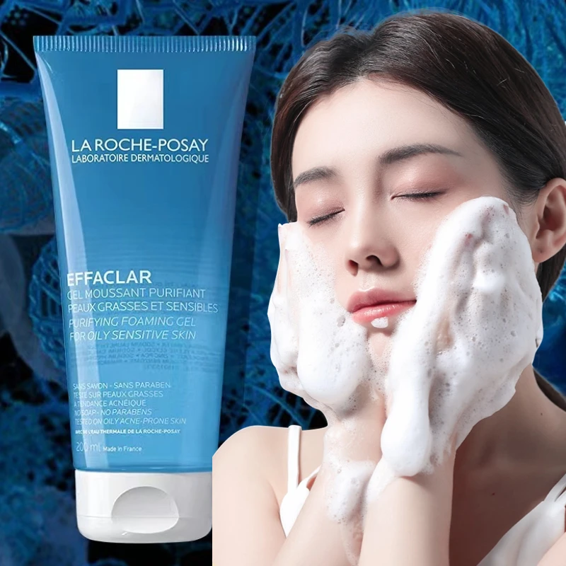 

Original La Roche Posay Effaclar Cleanser 200ml Cleansing Dirt Grease Reduces Acne And Blemishes Soothing Skin Non-irritating
