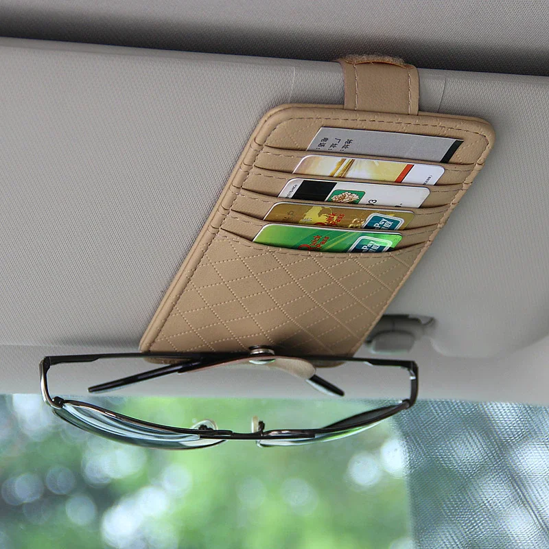 

Car Sun Visor Point Pocket Organizer Pouch Bag Card Glasses Storage Holder Storage Bag Car Accessories