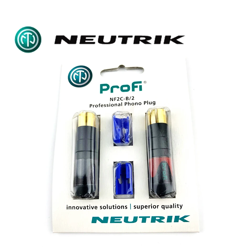Профессиональный телефонный штекер NEUTRIK ProFi RCA NF2C-B/2, Hi-Fi AV кабель, разъем RCA Lotus Head, телескопические позолоченные штекеры Профессиональный телефонный штекер NEUTRIK ProFi RCA NF2C-B/2, Hi-Fi AV кабель, разъем RCA Lotus Head, телескопические позолоченные штекеры