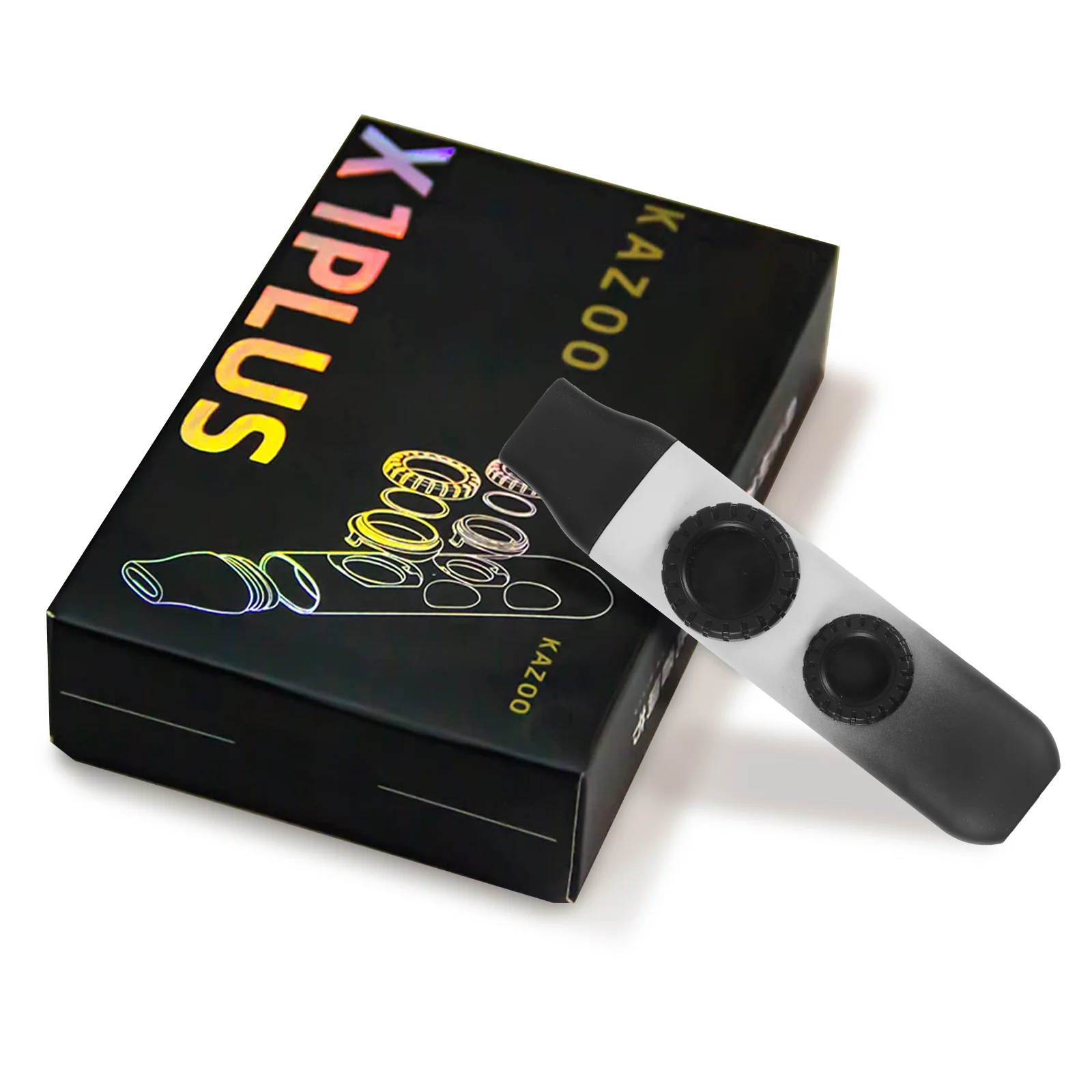 Портативная гитара Kazoo инструмент гармоника с двойным отверстием для взрослых