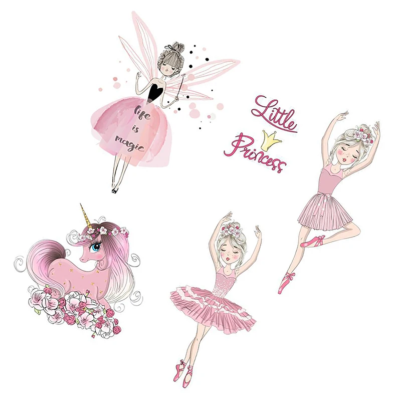 

Ballet Dancer Wall Sticker Kids Rooms Cartoon Girl Removable Wall Stickers Home Decoration for Living Room Bedroom