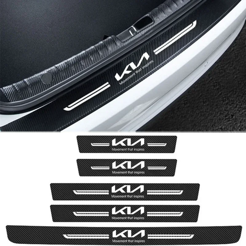 Защитные наклейки на задний багажник автомобиля для KIA Logo Sorento Ceed Sportage K3 K4 Stonic RIO