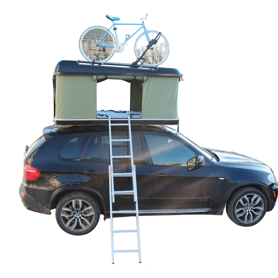 

manufactured waterproof lightweight 4x4 hard shell abs car roof top tent foldable camper for car top