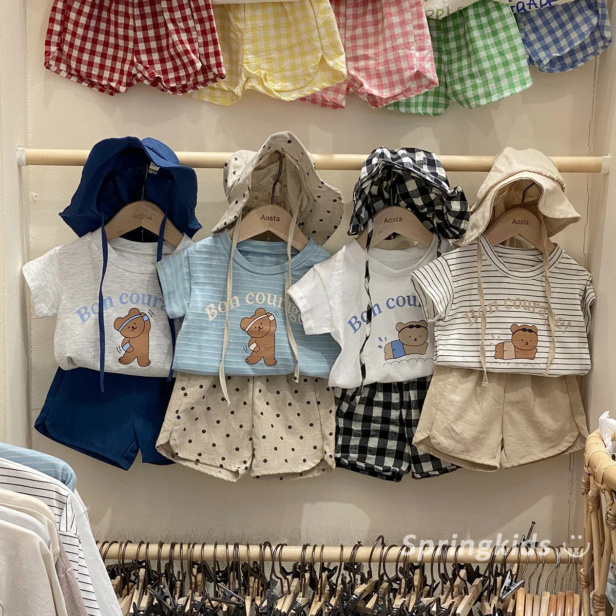 

Summer Children Boys Girls T-shirt Shorts Set Outfits