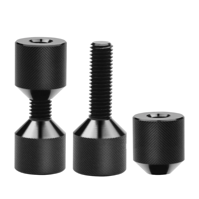 

2 Hole Flange Alignment Pin Anodized Black Oxide Finish 6061 Aluminum J2FA