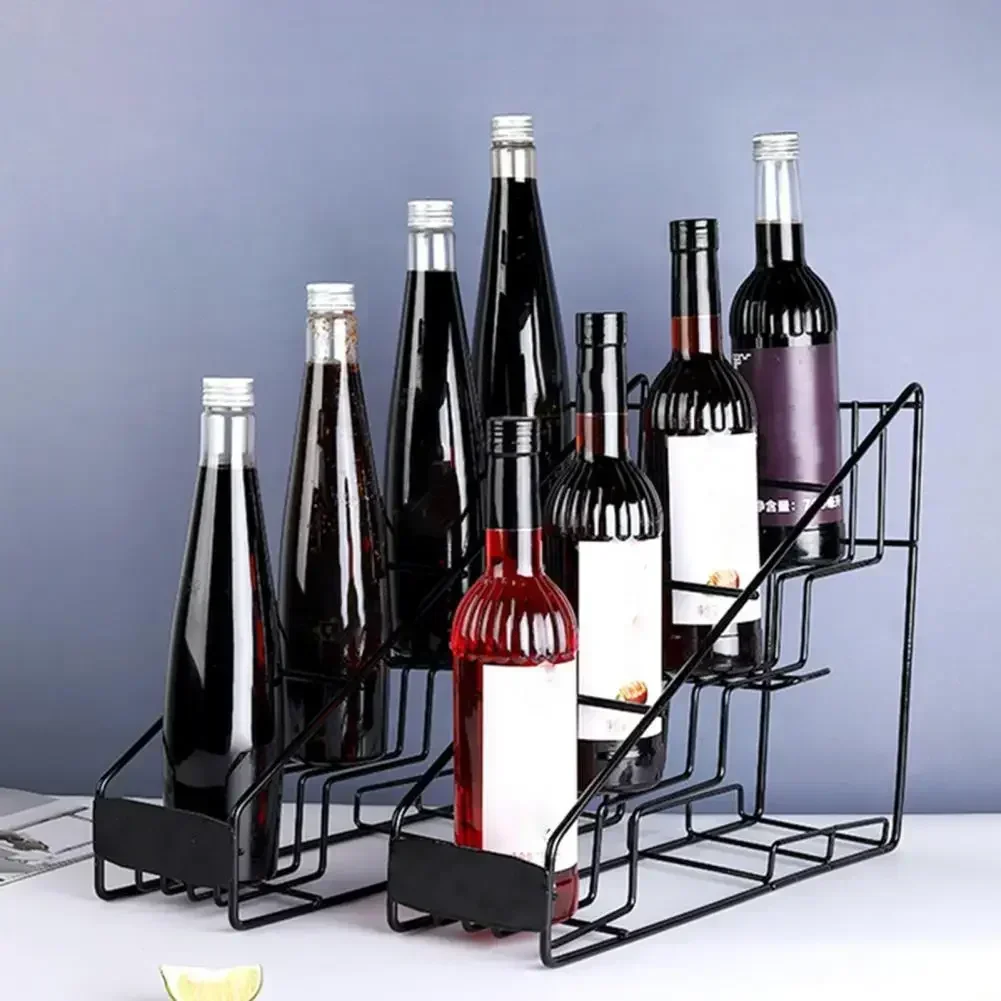 Стойка для хранения кофе 4-уровневая настольная металлическая стойка напитков