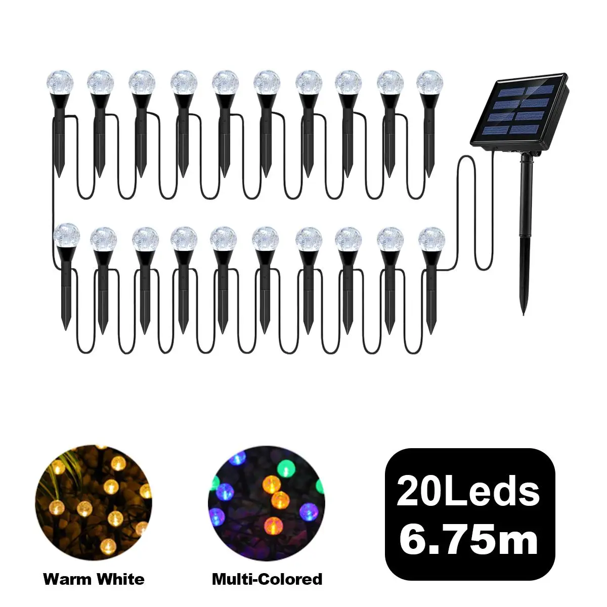 

Солнечные светодиодные пузырьковые шары для газона, пейзажные водонепроницаемые уличные цветные украшения для двора, лампа с питанием от подъездной дороги, красочные декоративные