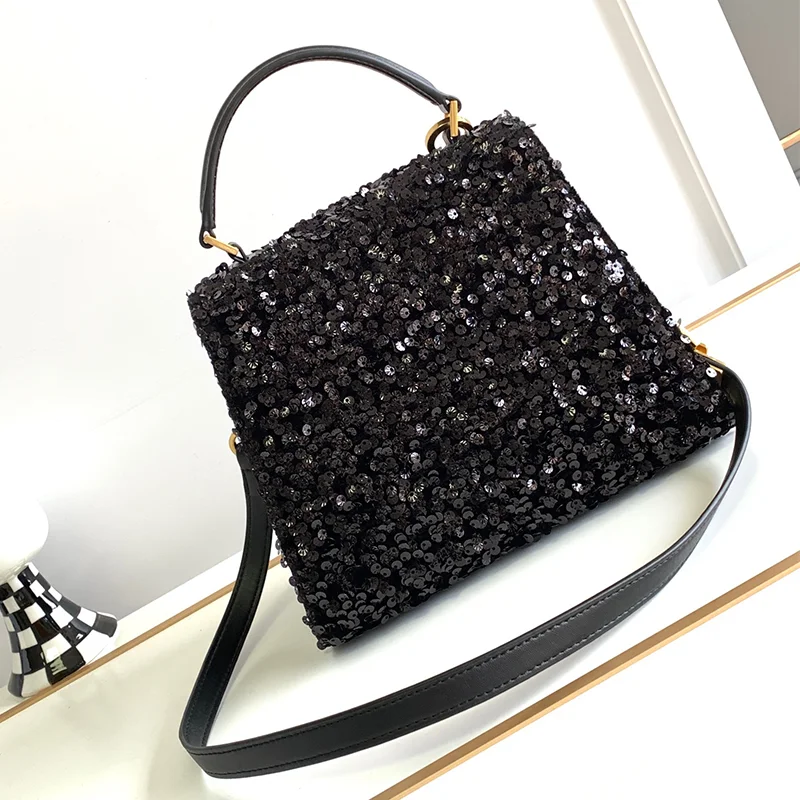 Classic Bead Tote Bag Embroidered Women's Bag 2023 New Fashion Banquet Shoulder Bag Crossbody Bag High Quality Handbag Pures