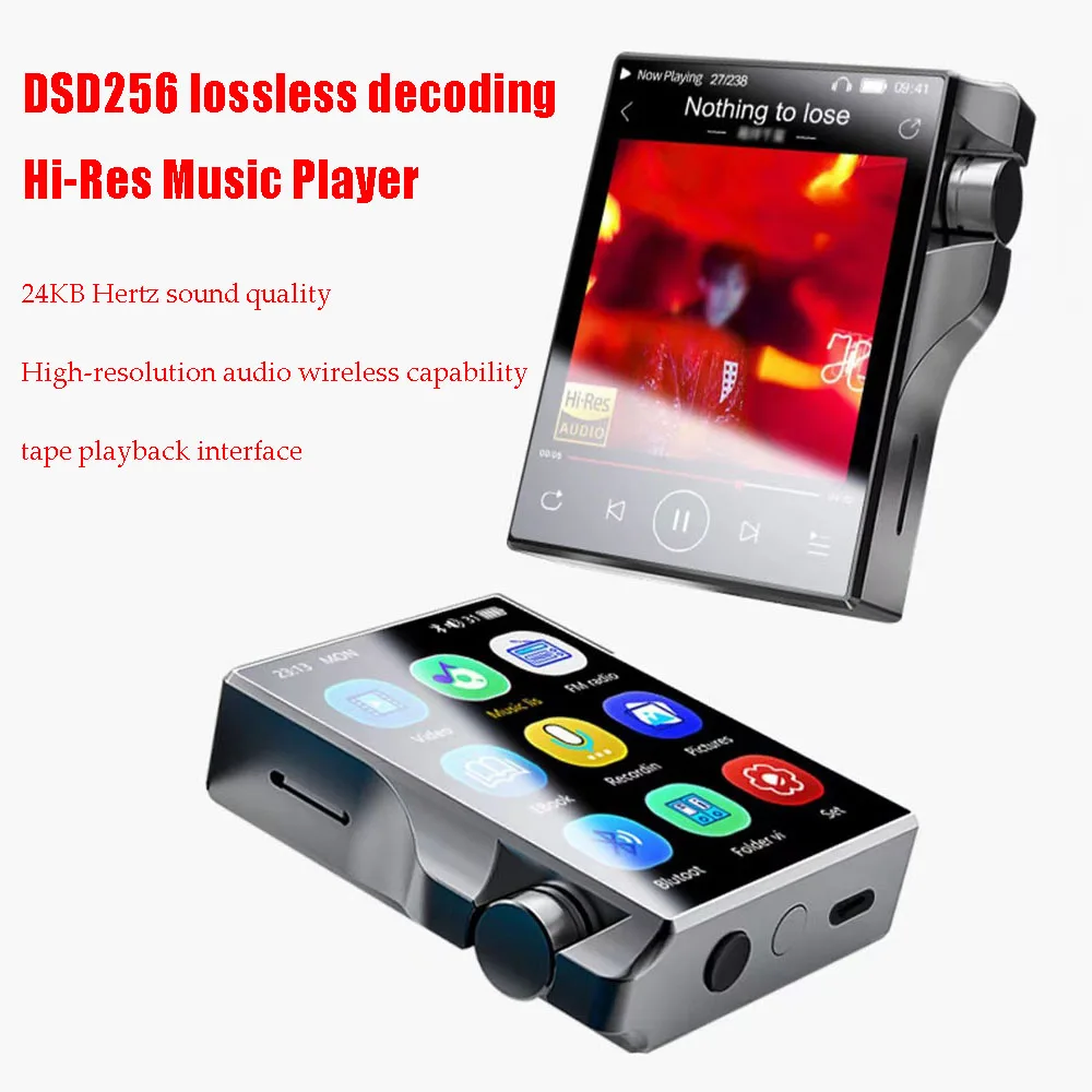 Портативный Hi-Fi аудио плеер MP3 Bluetooth 5,0 EQ звуковая Регулировка  аудиофил плеер DSD256 24 бит без потерь декодирующий плеер