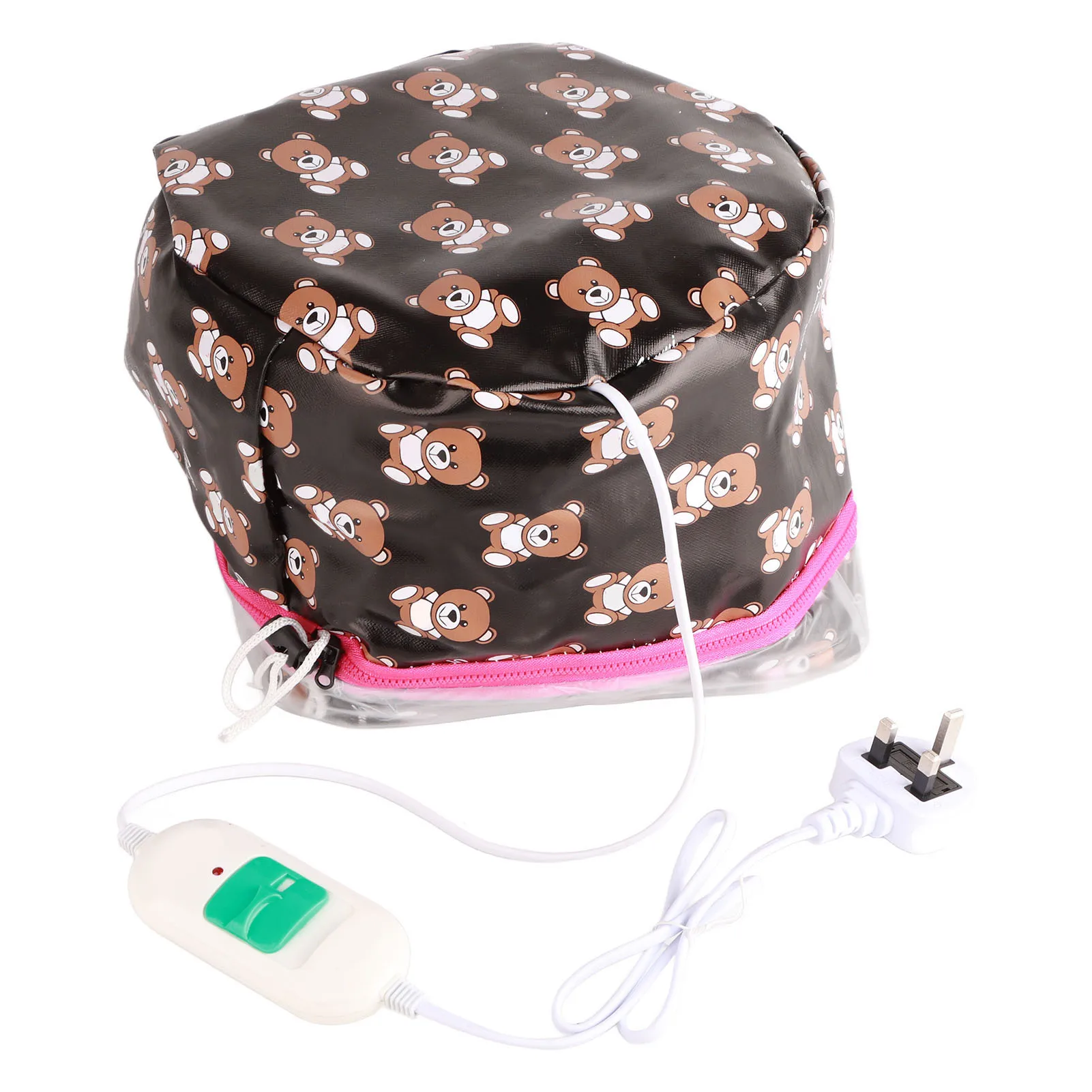 

Cute Bear Electric Hair Thermal Care Cap Heating Oil Treatment Beauty Hair Nourishing Cap UK
