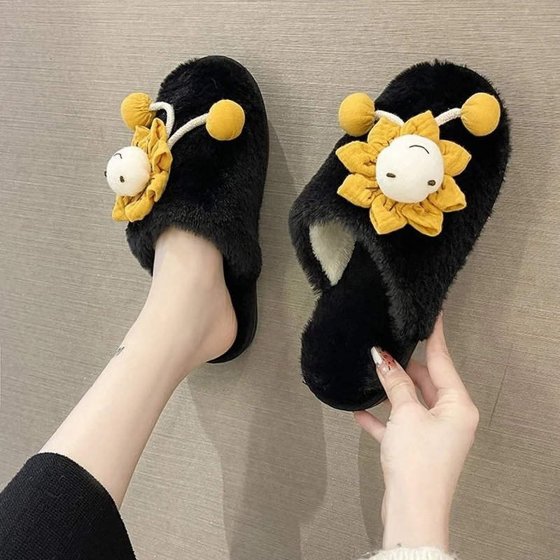 

Women's Shoes Winter Home Slippers Unisex Cartoon Cat Shoes Non-slip Soft Winter Warm Home Slippers Indoor Bedroom Slippers