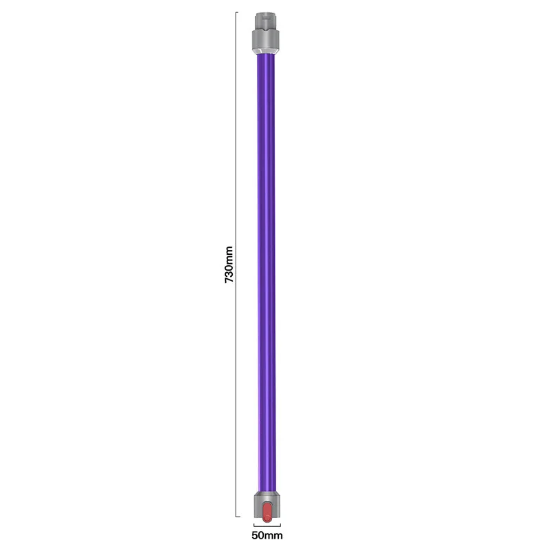 Telescopic Extension Rod for Dyson V6 Straight Pipe Metal Extension Bar Handheld Wand Tube Purple