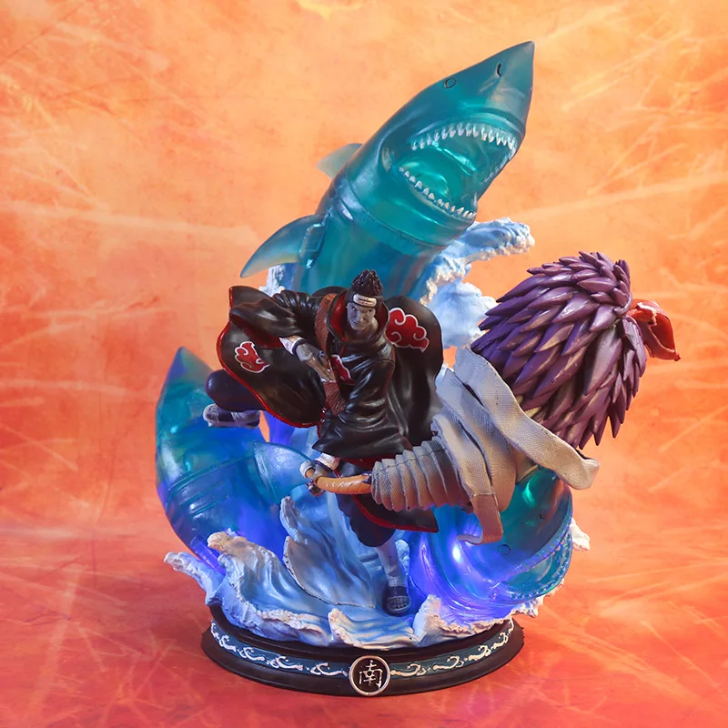 

Anime Naruto Shippuden Figurines GK Akatsuki Hoshigaki Kisame Action Figure 36cm Oversized Model PVC Statue Collection Toys Gift