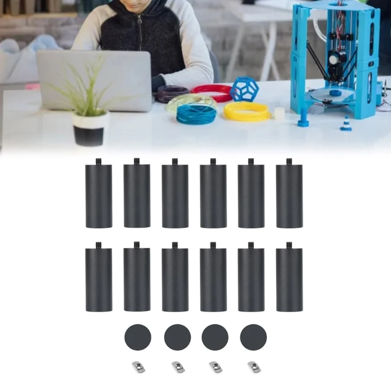 

150 мм лазерный гравировальный станок, комплект металлических повышающих колонн, 50 мм x 12 шт. для TTS-55, Прямая поставка