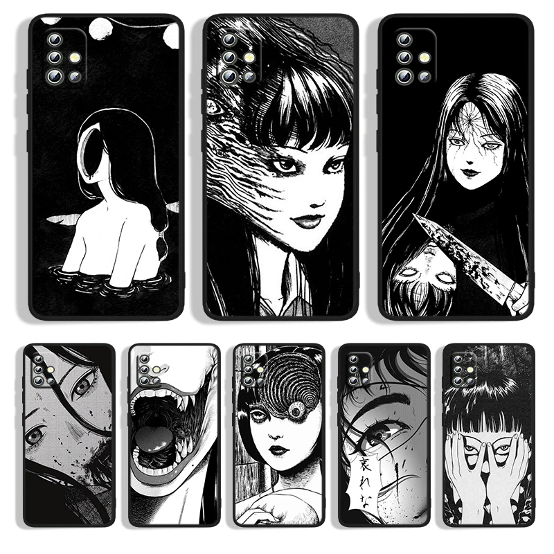 

Anime Horror Comics For Samsung A32 A52 A52S A72 A02 A22 A03 A02S A03S A13 A53 A73 A23 A13 A14 Lite Black Cover Funda Soft
