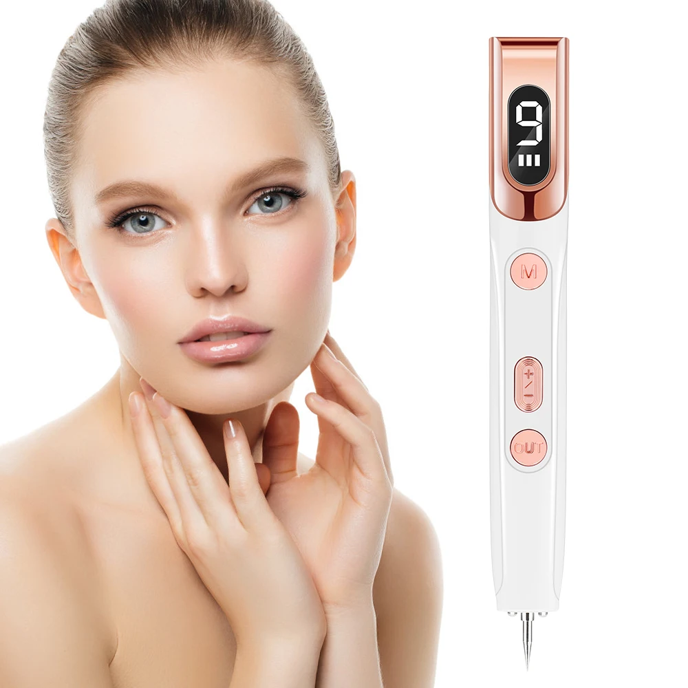 

Laser Plasma Pen Skin Tag Remover Mole Tattoo Freckle Wart Pimple Removal Pen With Led 9 Modes Beauty Care Tools USB Charging