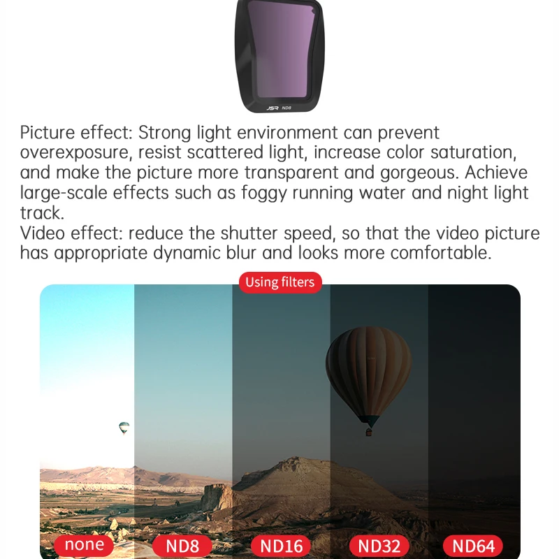 Фото Фильтр для объектива для дрона DJI Air 3, комплект фильтров UV CPL ND 8 16 32 64 Ночной ND8PL ND16PL ND32PL ND64PL Набор широкоугольных защитных линз Star №5