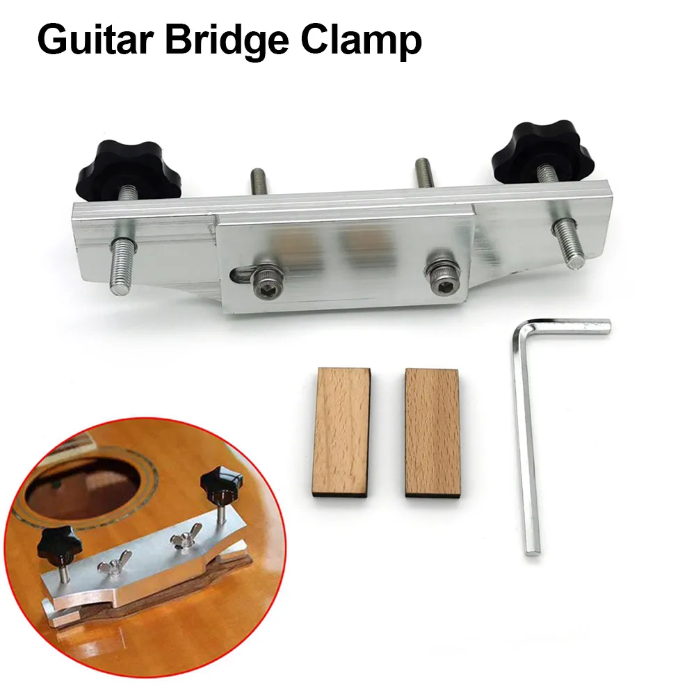 

Металлический зажим моста для гитары, инструмент для соединения моста для гитары из нержавеющей стали для лютиров с деревянным блоком, инст...