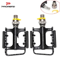 promend mtb mini bicycle pedal aluminumalloy bearing quick release bicycle safe riding night reflective pedal bicycleaccessories