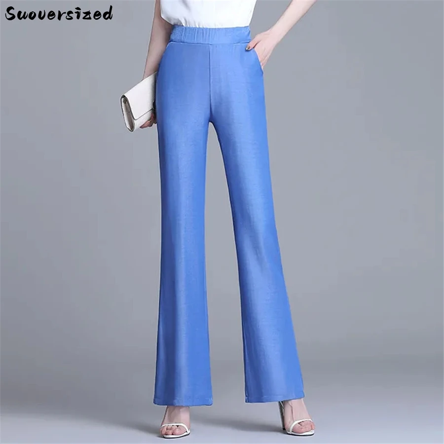 

Джинсы-клеш Женские эластичные с завышенной талией, 2023