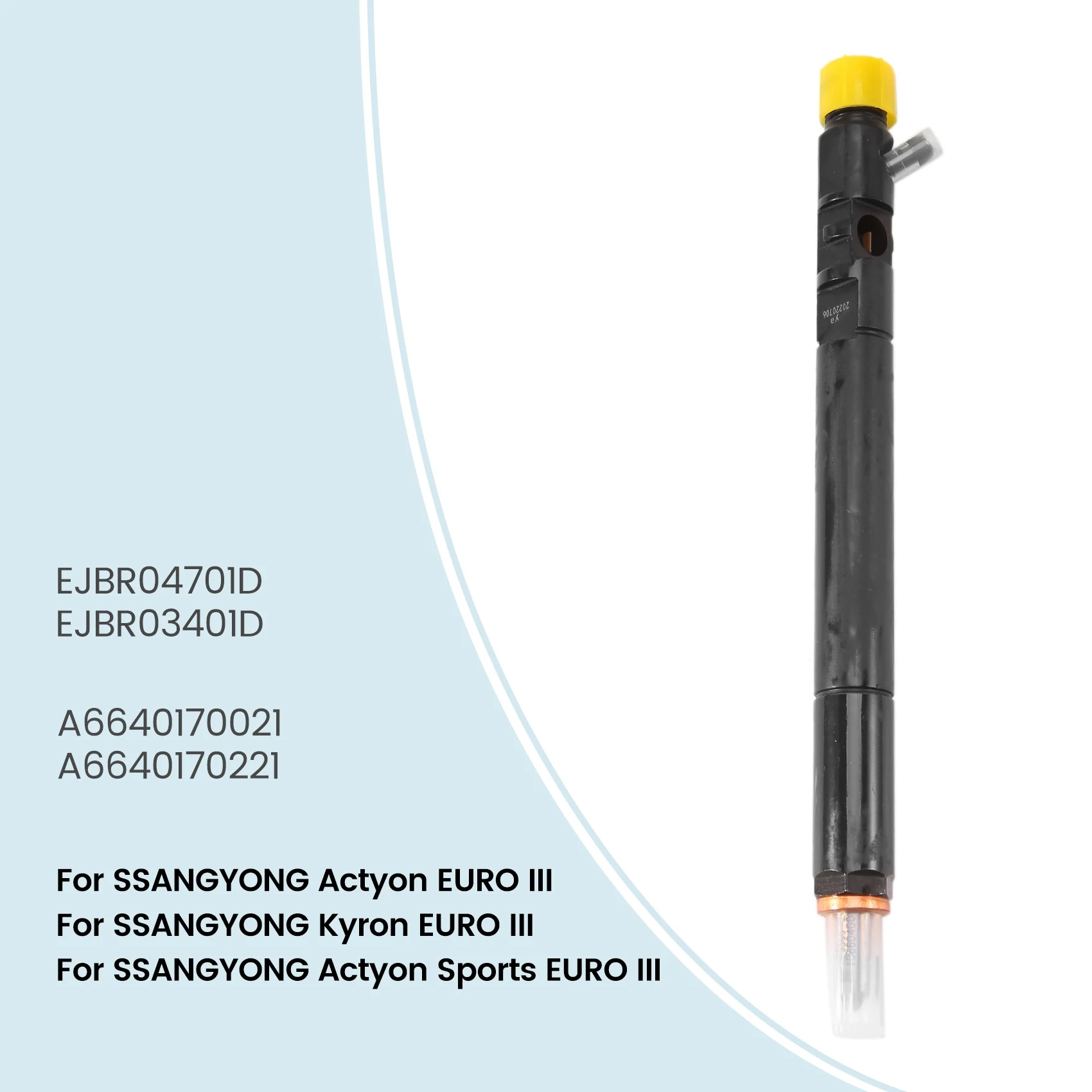 

EJBR04701D / A6640170021 / EJBR03401D New Diesel Fuel Injector Nozzle For Ssangyong Actyon Kyron Rexton EURO 3 Replace Delphi