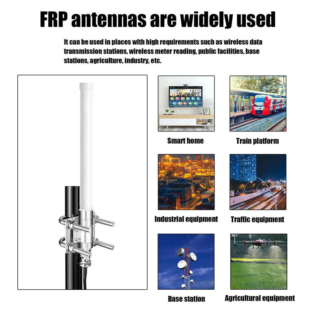 

Helium Miner Antenna Outdoor Fiberglass Aerial 8dBi LoRa Gateway 915MHz Antenna For Helium RAK Hotspot HNT Miner 868MHz