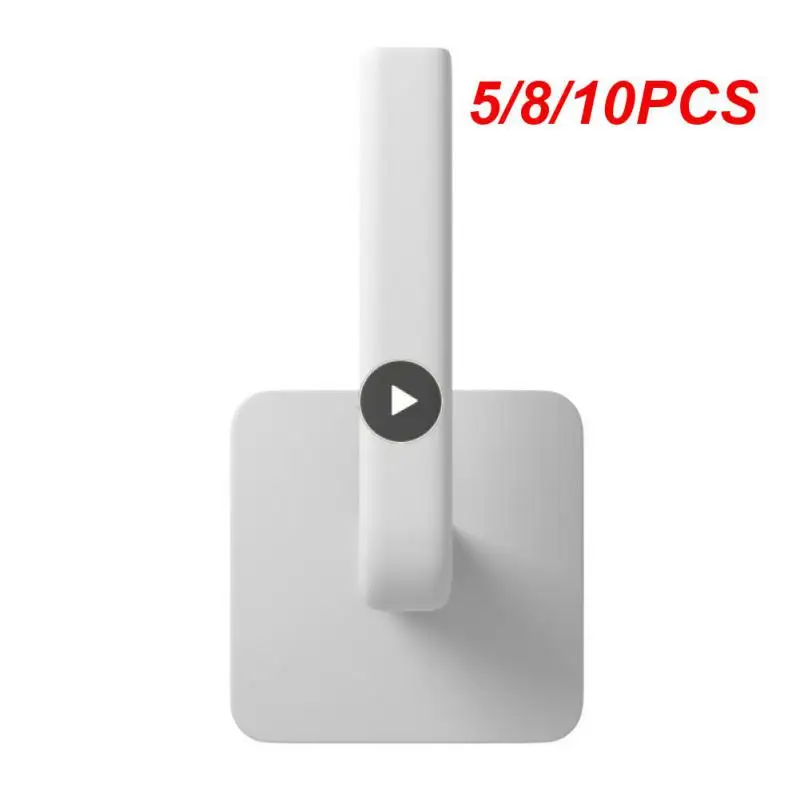 

5/8/10PCS Punch-free Key Holder Multi-purpose Kitchen Rack Self-adhesive Hanger Racks Tissue Hanger For Bathroom Toilet