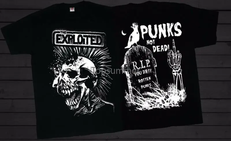 

Футболка шотландской панк рок-группы The Exploited - Punks Not Dead-размеры от S до 6Xl