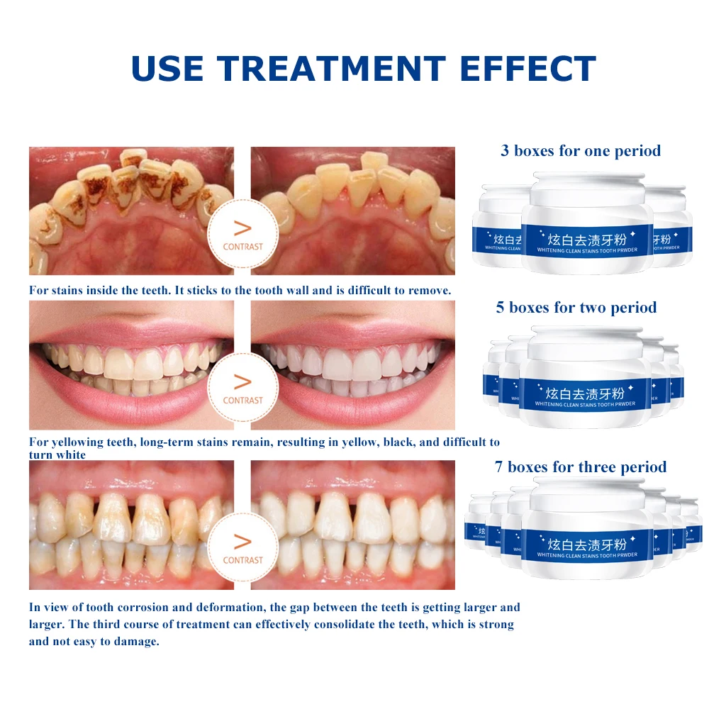 Порошок для отбеливания зубов косметика стоматология яркая зубная паста чистка