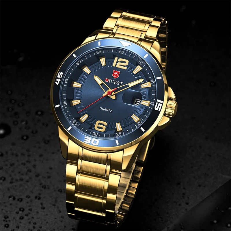 Мужские часы DIVEST повседневные Оригинальные брендовые модные спортивные мужские