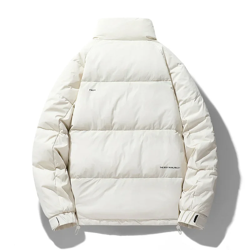 Зимняя мужская модная однотонная повседневная укороченная утолщенная теплая