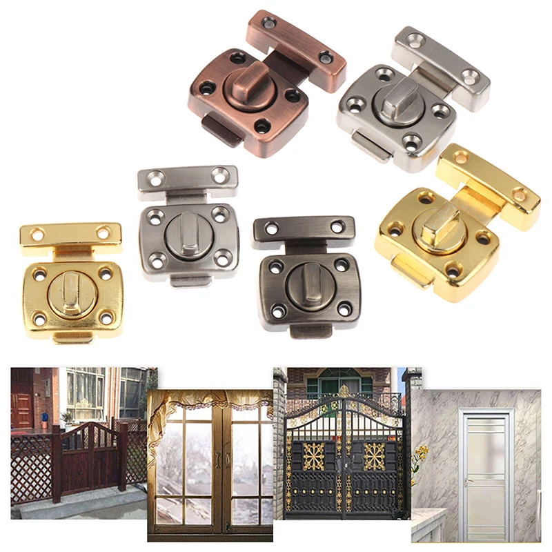 

Anti-theft Door Lock Buckles Cast Metal Hook Door Latch Toilet Doors Right Angle Sliding Gate Lock Bolts