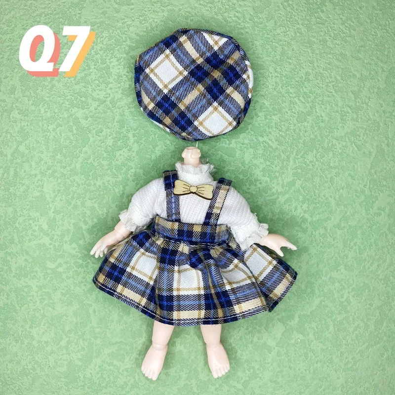 Doll Clothes for 16cm BJD Doll Clothes Headwear Set Cute Baby Fashion Casual Boys Girls 1/8 Doll Accessories Toys Gifts images - 6