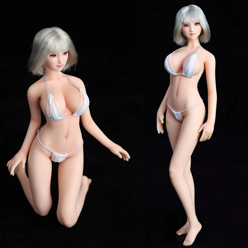 

27Cm 1/6 Women Soldier Body Xl Bust Super Flexible Seamless Steel Skeleton Plump Body Model Fit 12" Action Figure Head Sculpt