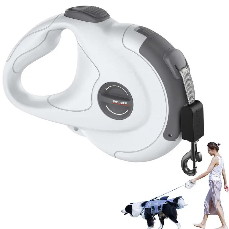 

Pet Leash Retractable Adjustable Dog Leashes 13ft Pet Walking Leash For Medium/Large Breed Up To 110lbs One-Handed Brake Pause