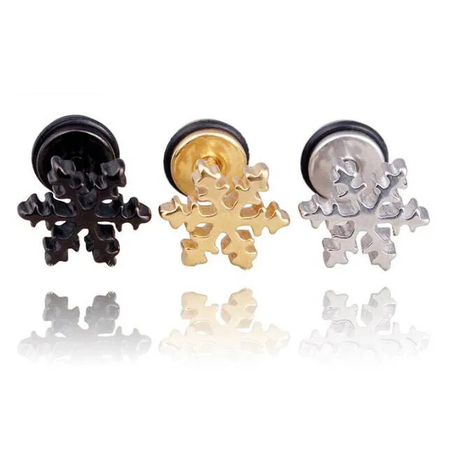 Серьги-гвоздики WKOUD в стиле панк из нержавеющей стали для мужчин и женщин