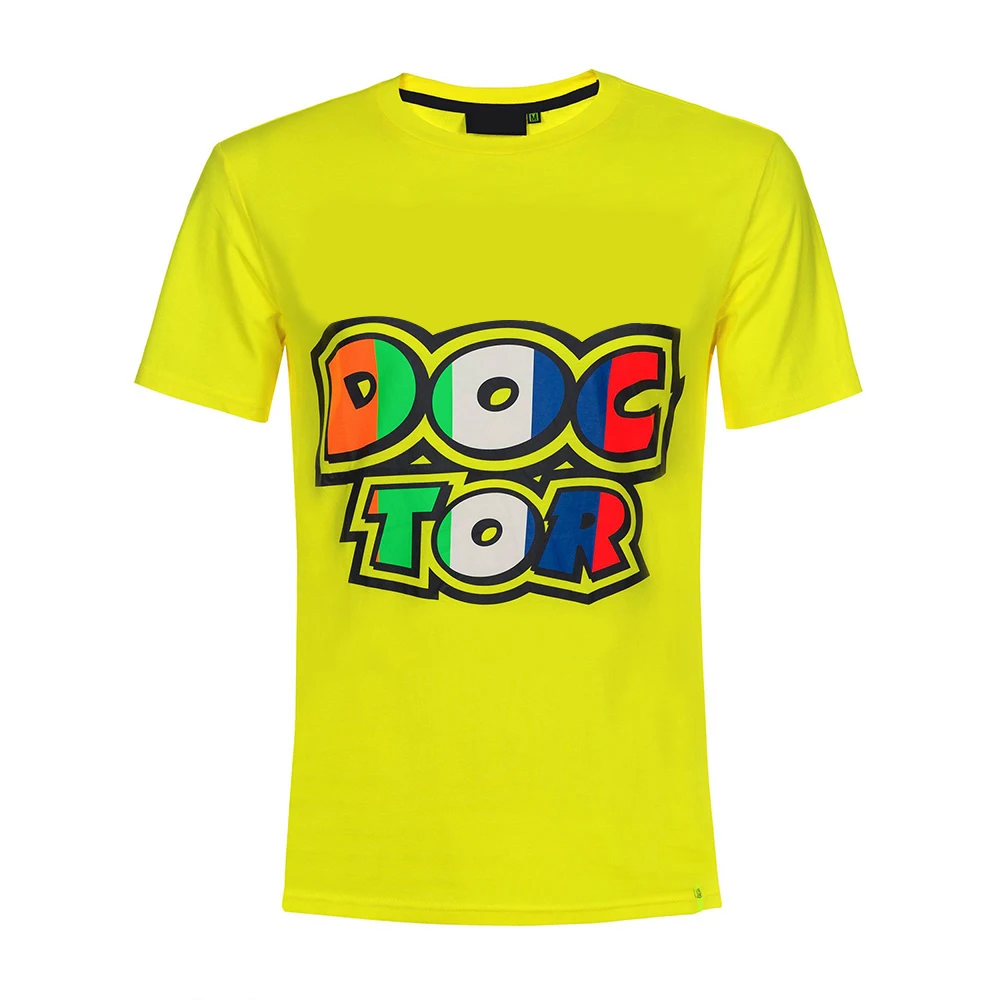 

Scooter Dirt Bike Motorbike Racing Doctor T-shirt Yellow Summer Shirt Jersey Mens