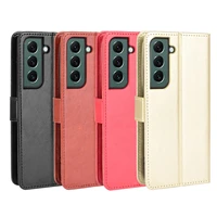 for samsung galaxy s22 wallet flip style glossy skin pu leather phone cover for galaxy s22 s22plus s22ultra case